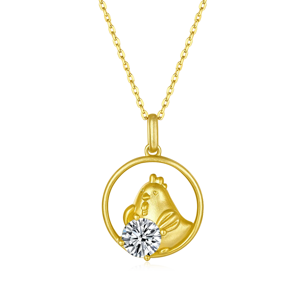 

Chinese Zodiac Series Rooster Moissanite S925 Necklace (1.0 carat) Jewelry
