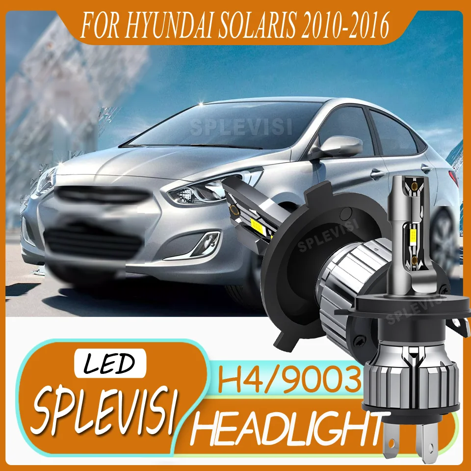 Complete Coverage No Blind Spots Improved Light Output LED headlight For Hyundai Solaris 2010 to 2016 2015 2014 2013 2012 2011