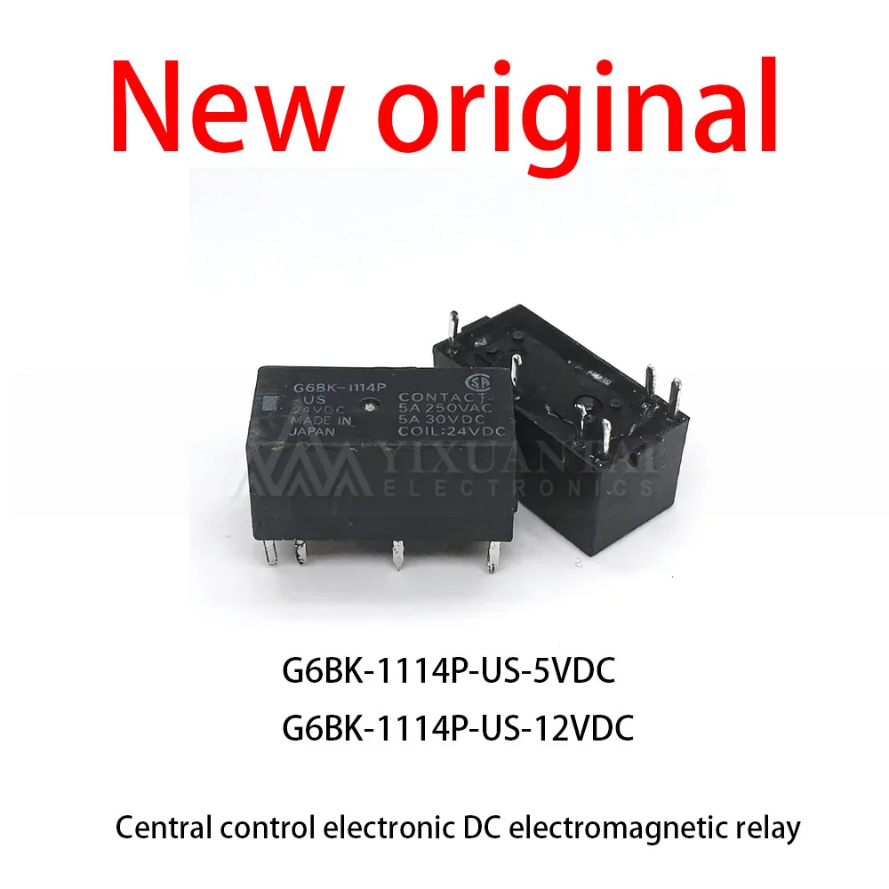 

10 Pcs/Lot New original G6BK-1114P-US-5VDC G6BK-1114P-US-12VDC Central control electronic DC electromagnetic relay