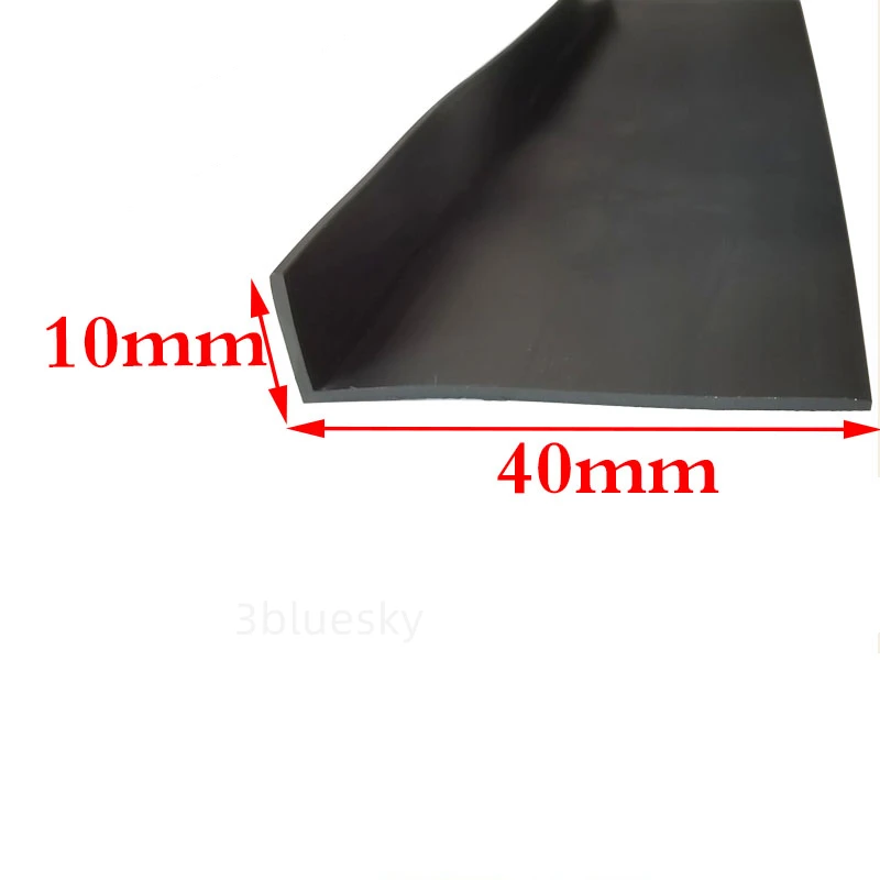 

Custom Rubber L Strip Angle Corner Protecor Edge Encloser Shield Collision Avoidance Gasket 10x40mm Black