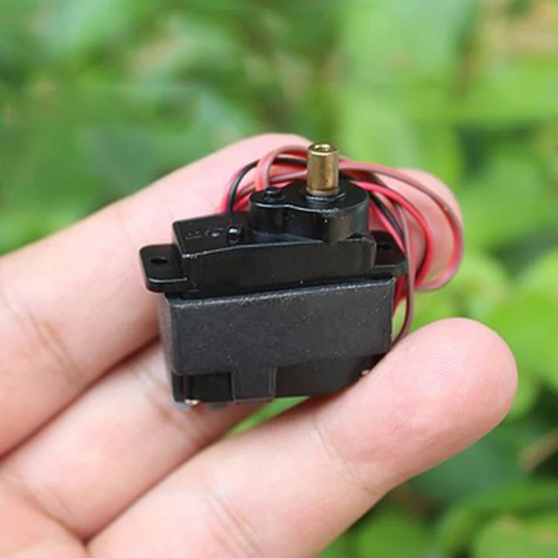 1PCS DC 3V-6V Micro Mini M10 Motor Gearbox 12g Metal Steering Gear 360 Degree