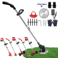 450W/650W Electric Lawn Mower Cordless Lawn Mower Handheld Rechargeable Adjustable Telescopic Garden Brush Cutter Power Tools