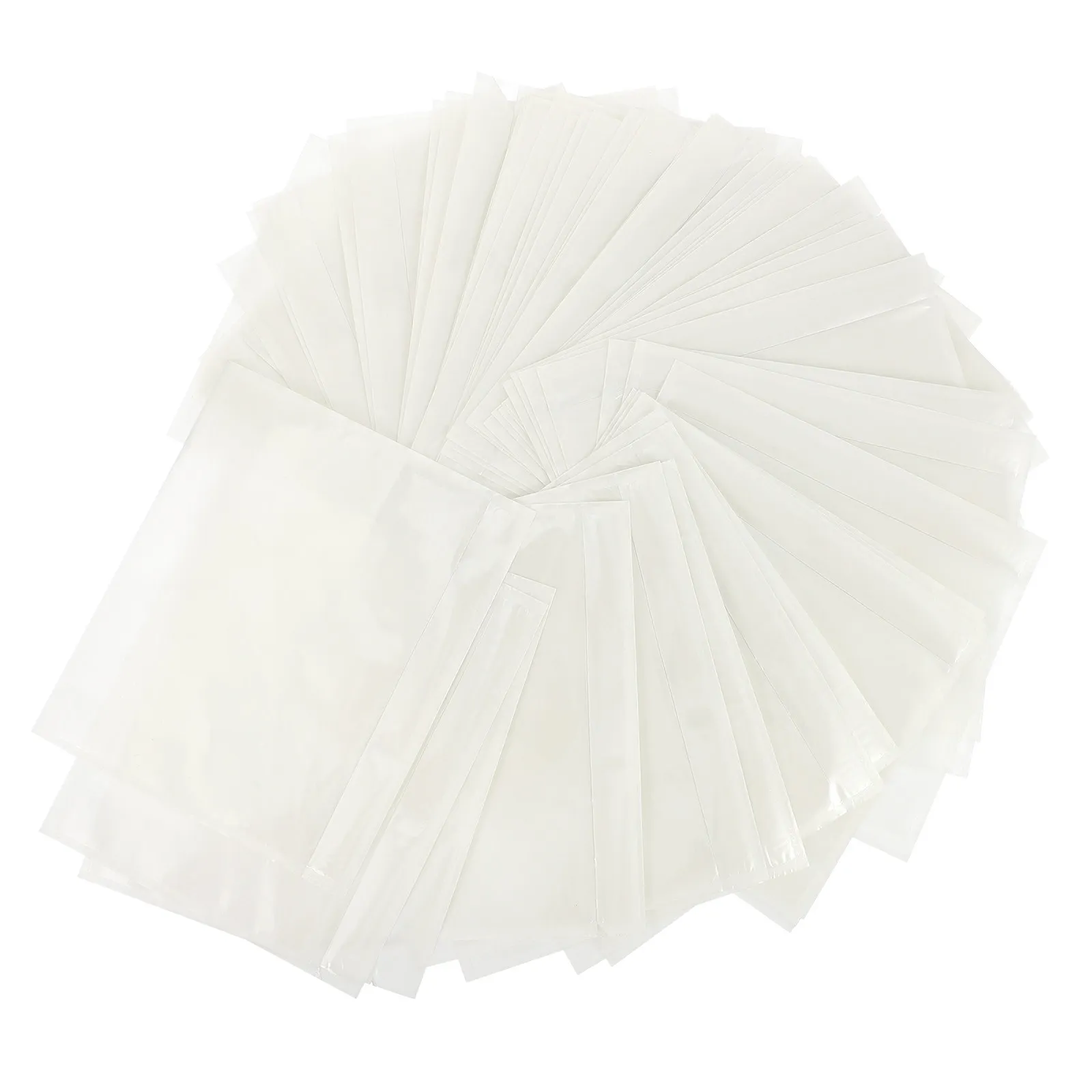 

50Pcs Adhesive Transparent Receipt Bag Packing Checklist Storage Bag Waterproof Box Invoice Holder Pe List Protection