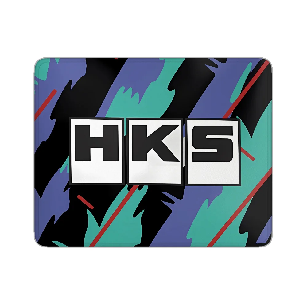 HKS Retro Pattern Mousepad Company Hot Pad Pc Gamer Accessories Gaming Mouse Mat Desk Accessory Game Mats Anime Mause Laptop