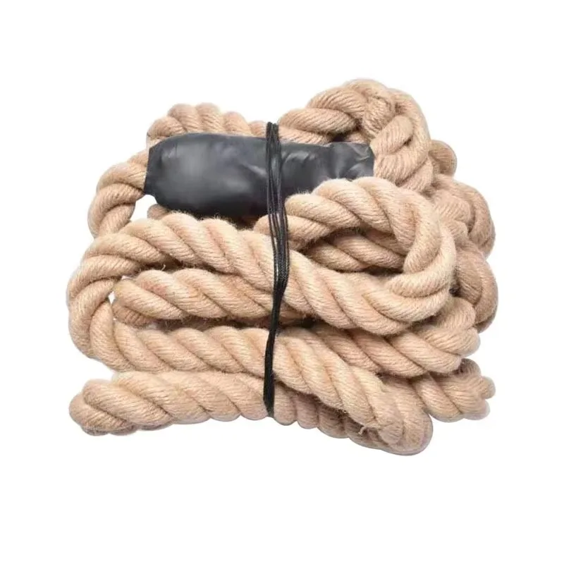 

Natural Hemp Sisal Battle Rope Portable And Durable For Core Undulation Training And Sports Fitness