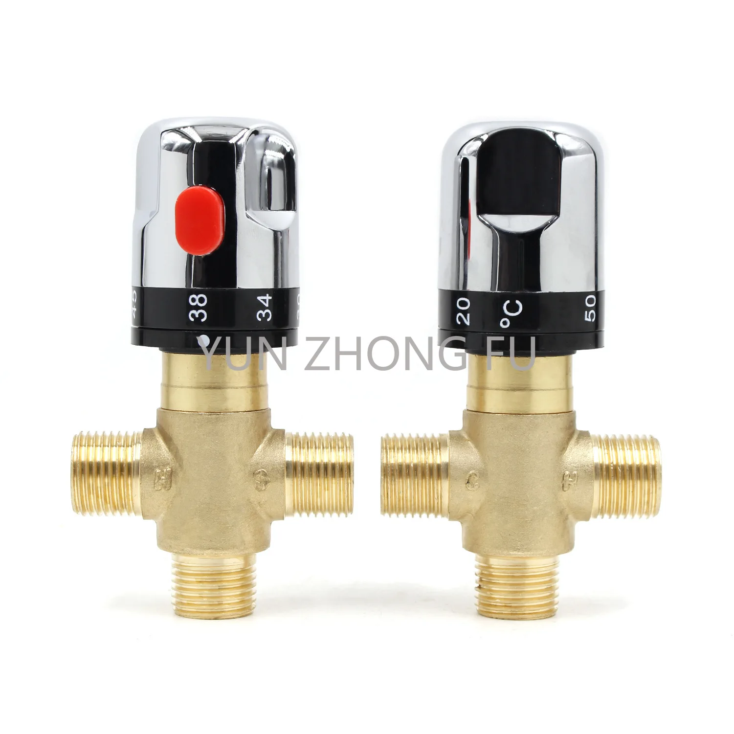 

Brass thermostatic mixing valve, bathroom faucet, mixer, valve, home mounted