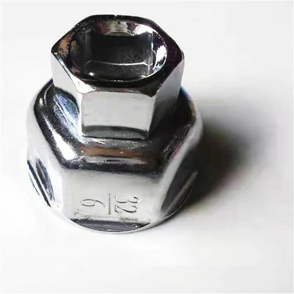 オイルフィルターレンチ修理工具,交換部品,クロム鋼,チタン,シルバーソケット,27mm, 32mm, 36mm, 1個