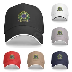 New Brazil Brasil Coat of Arms Brazilian Emblem Baseball Cap Cruzeiro Do Sul Pride Men Snapback Caps