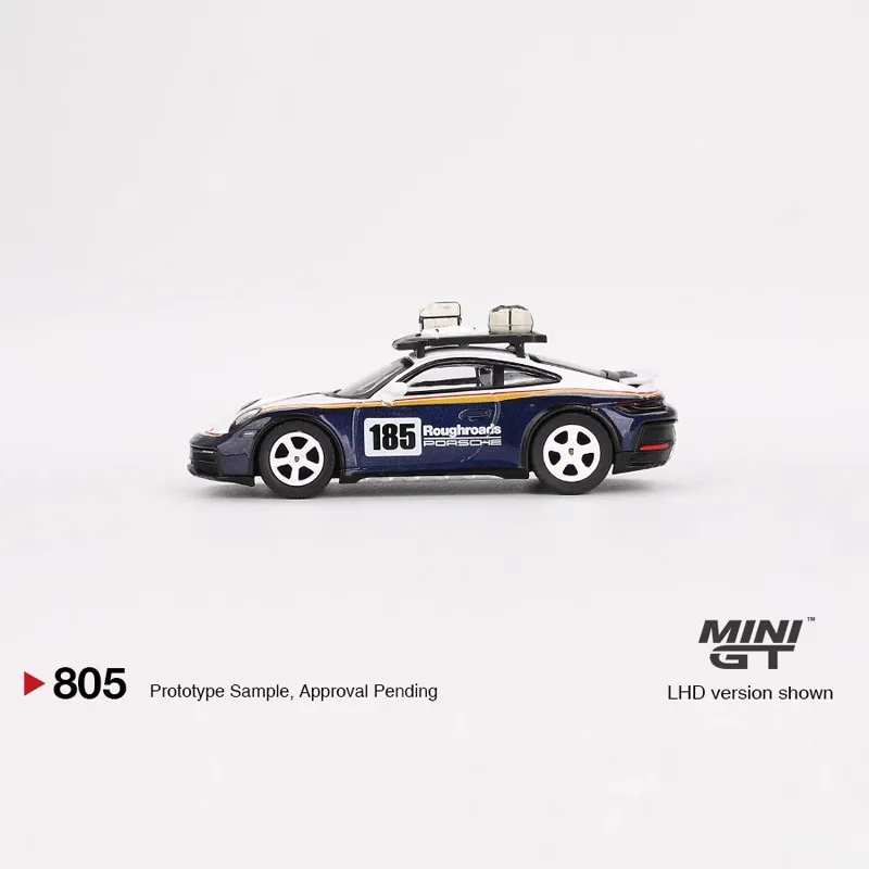 Mini Gt Car Model 1/64 Porsche 911 Dakar Rally Race Car Model Simulation Room Display Cars Model Boy Collection Birthday Gift