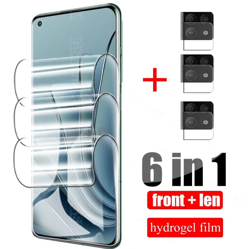 Película hidrogel cobertura completa para oneplus 10 pro, vidro temperado protetor de tela, armadura segurança