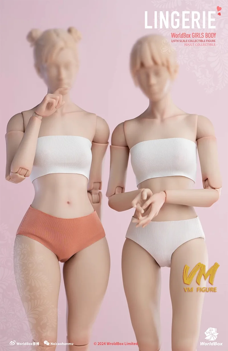 Worldbox CA013 1/6 Lingerie féminine sous-vêtements enveloppe de poitrine caleçon modèle adapté 12 ''AT201/202/203/206/210 figurine de soldat
