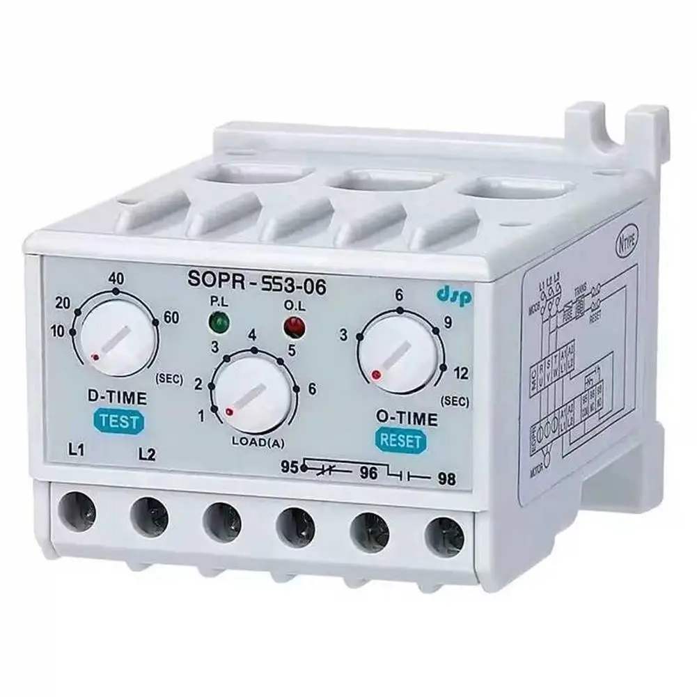 

Electronic Overload Relay SOPRSS3220 with Manual/Electric Reset and LED Operation Indicators for Low Voltage Motor Protection