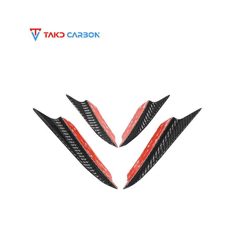 

TAKD Carbon Perfect Fitment Aerodynamic Universal Rear Spoilers Dry Carbon Fiber Bumper Canards Gen 2 for bmws 8 Series 840i