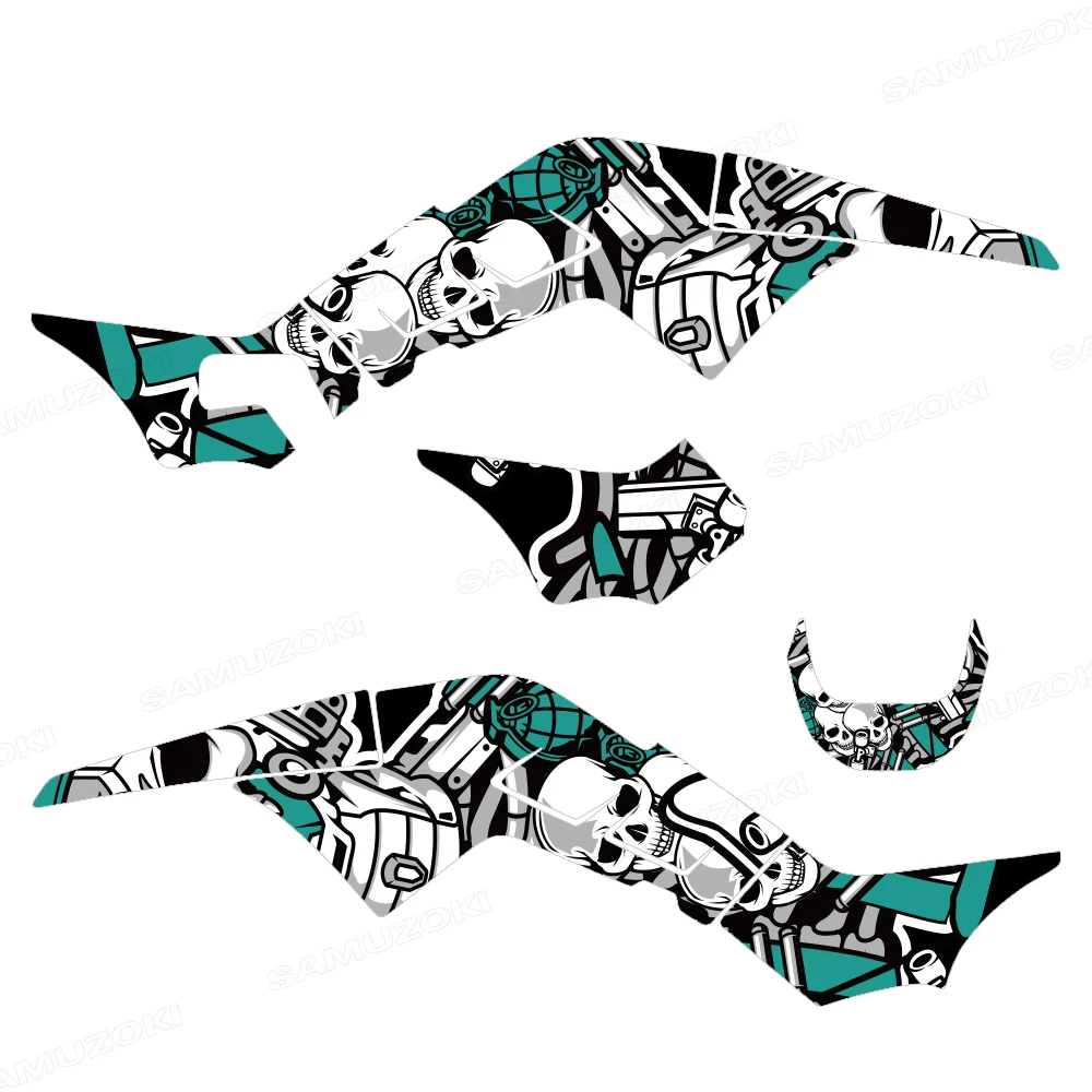 Kit de pegatinas decorativas para carenados de motocicleta, gráficos de fondo, compatibles con Honda TRX250R TRX 250R TRX 250 R ATV