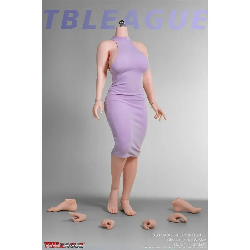 1/6 Scale TB-AD01/02 Female Soldier Big Breasts Seamless Super Flexible Body Model for 12” Action Figure Dolls Toy Accessories