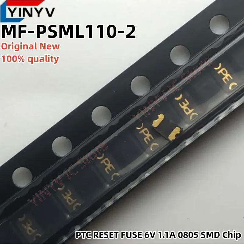 10Pcs MF-PSML110-2  MF-PSML110  PTC RESET FUSE 6V 1.1A 0805 SMD Chip  Original New 100% quality