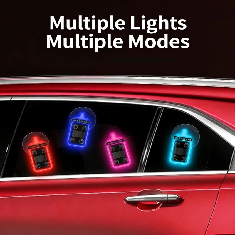 

35 LED Vehicle Mood Light Solar Charging USB C Power Source For Automobile SUV Window Night Driving Commuting X13D