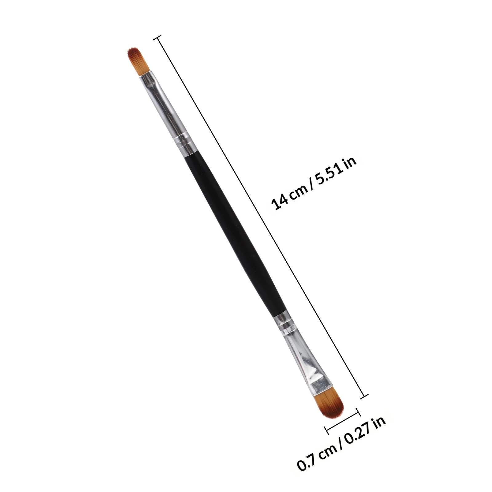 فرشاة ظل العيون عالية الجودة، فرشاة مكياج اصطناعية للبودرة، أنبوب فضي، أدوات مزج طبيعية للوجه والعيون