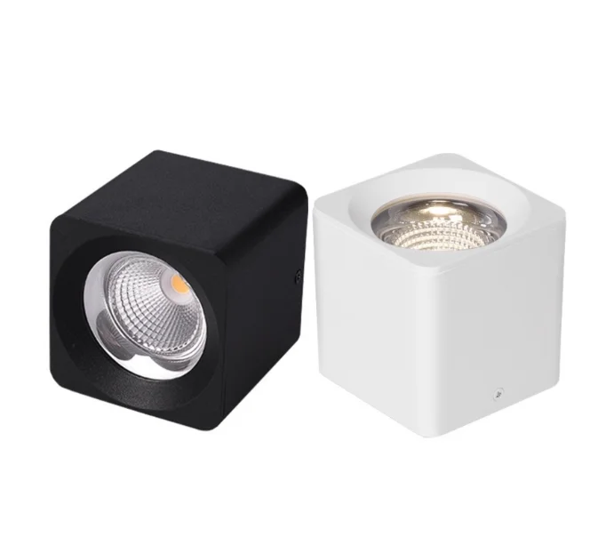 

2 шт./лот квадратный круглый светодиодный потолочный светильник для поверхностного монтажа, потолочный светильник с регулируемой яркостью, 9 Вт, 12 Вт, 15 Вт, 18 Вт, светодиодный точечный светильник COB, AC110/220 В