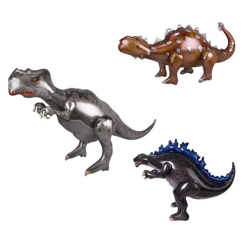 Dinosaur Balloon Cute Dinosaur Balloons Party Dino Balloons 4D Dinosaur Balloon Aluminium Foil Balloons For Joyful Celebrations