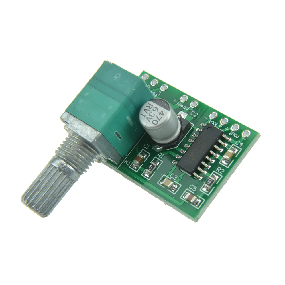 Mini PAM8403 DC 5V 2 Channel USB Digital Audio Amplifier Board Module 2X3W Volume Control with Potentionmeter