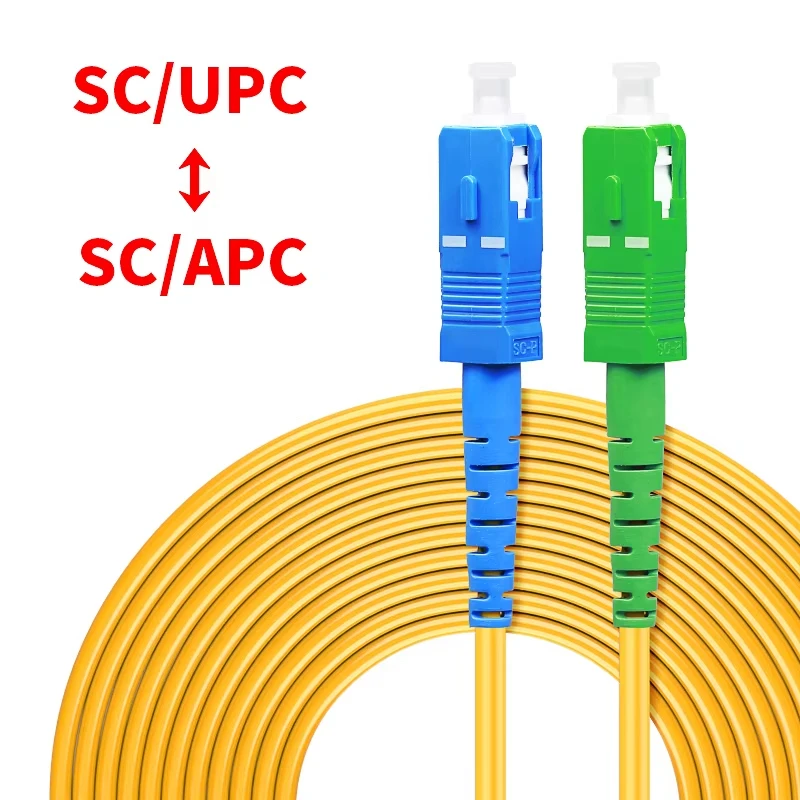 5 STKS SCUPC-SCAPC Glasvezel Patch Cord Single Mode (SM Single-core 3.0mm Glasvezel Jumper Aanpasbare Connectors 1 M-50 M
