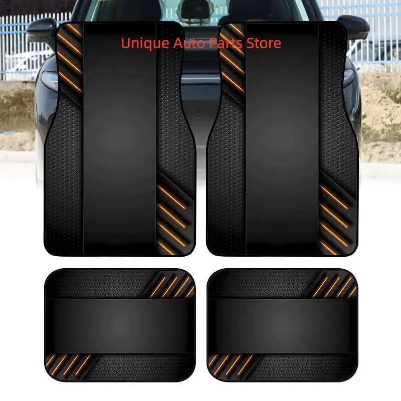 

2D 4pcs Cool Printed Car Mats- Durable Floor Liners, Safe and Practical, Ideal Gift Choice, Long-Lasting, Suitable for Trucks, S