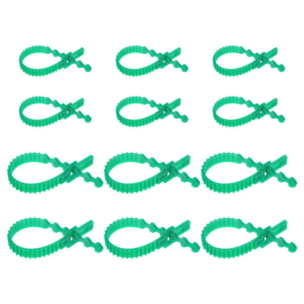 

12Pcs Adjustable Pe Garden Plant Twist Ties Reusable Interlocking Support Bands for Shrubs Tomatoes Trees Outdoor Plants Soft