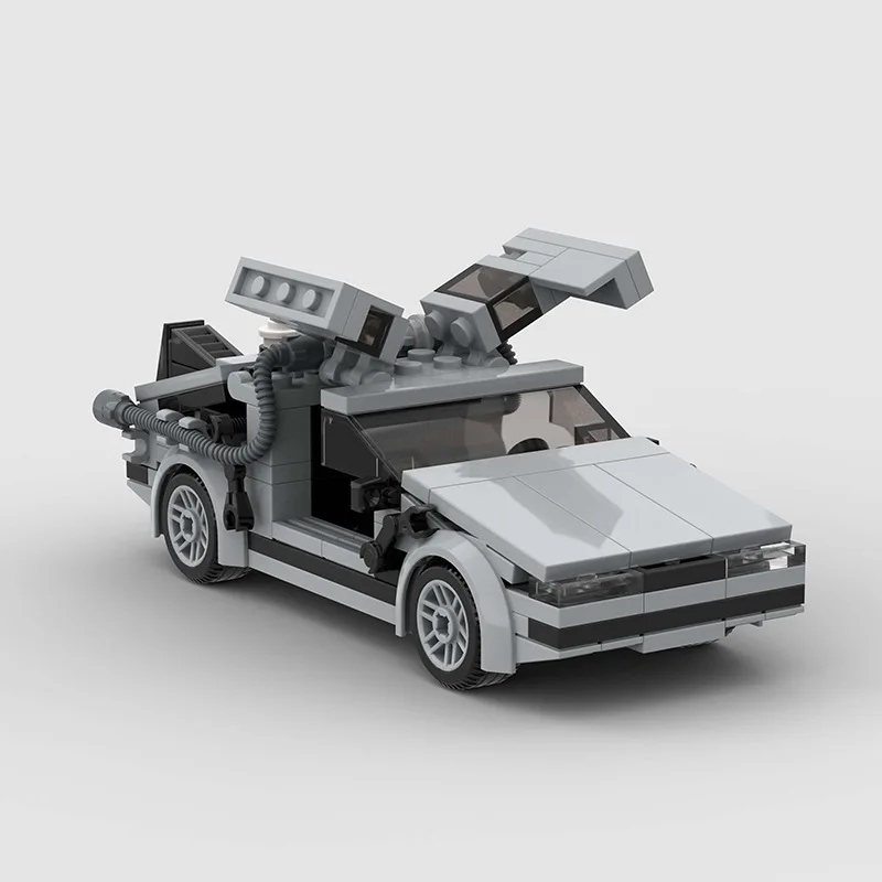 

Мини-машина DeLorean DMC-12 «Назад в будущее», машина времени, спортивный автомобиль, строительные блоки, подходят для кирпичей, игрушки для детей, подарки на день рождения