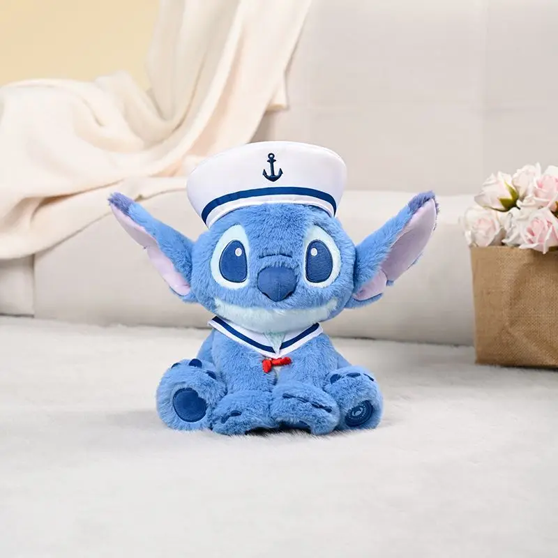 ディズニー純正人形 リロ＆スティッチ セーラースーツ キーホルダー ぬいぐるみ かわいい漫画 寝室 ソファ枕 クリスマスと誕生日プレゼント