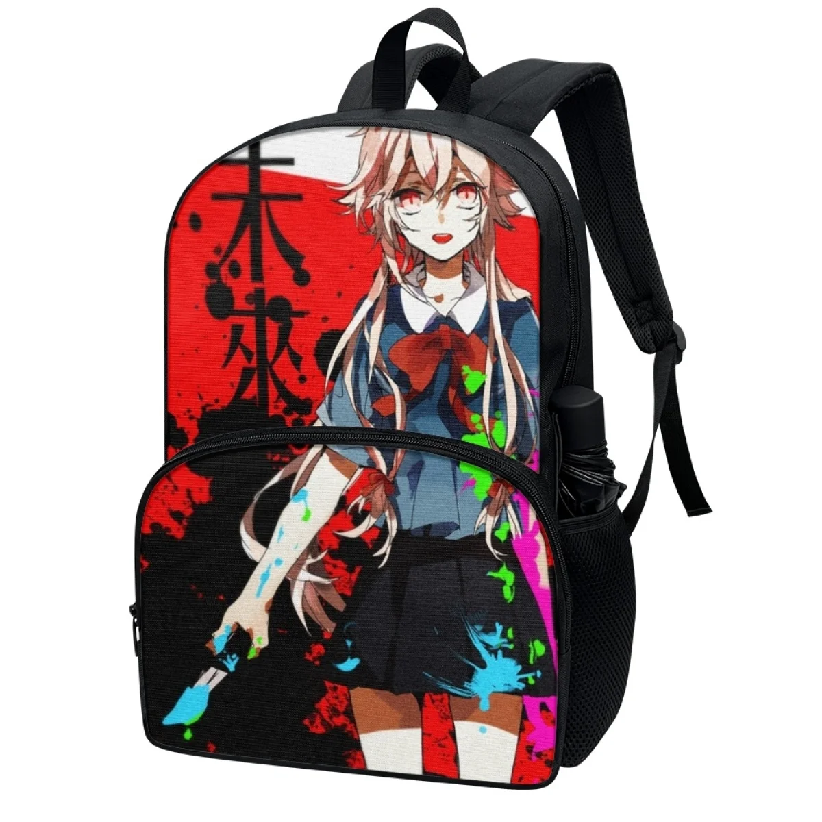 FORUDESIGNS Student School Bags Futrue Diary Anime Theme Bookbags Multi Pocket Waterproof Backpacks Kids School Supplies