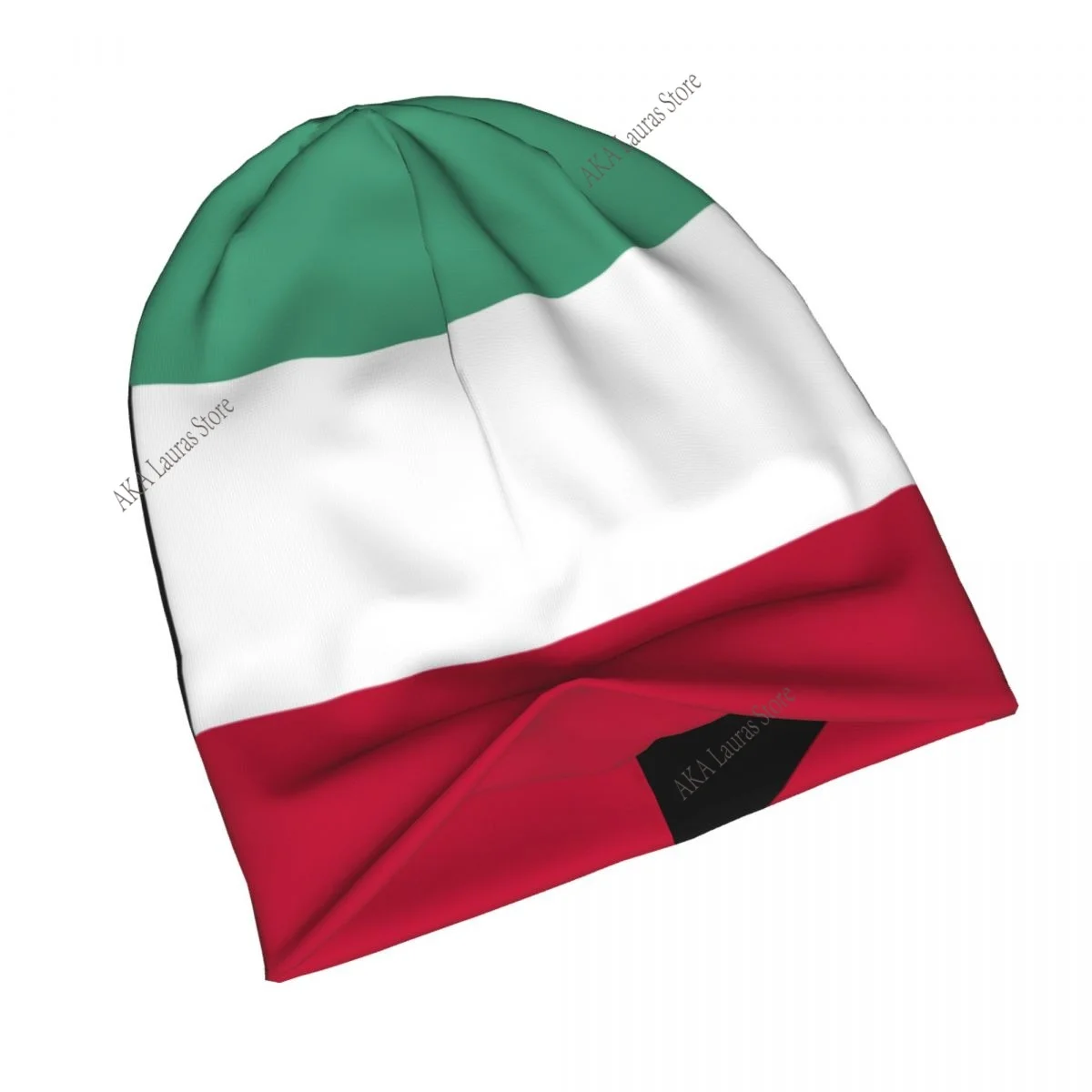 قبعات رقيقة بطبقة مزدوجة للشتاء للجنسين بعلم الكويت للرجال والنساء #2