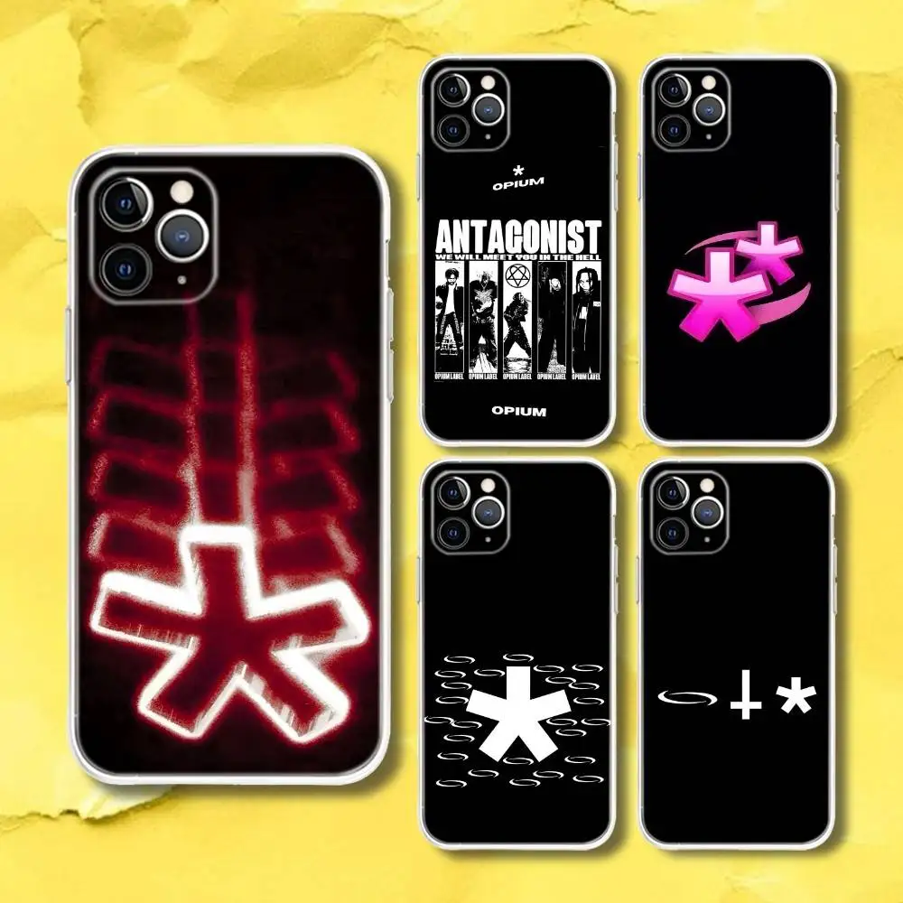 

O-OPIUM Playboi Carti Transparent Phone Case For iPhone 17,13,15,12,11,14,16 Pro Max Mini 7,8 Plus SE4,17E Air Fundas