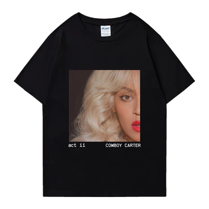 Hot sale Beyoncé Act II Cowboy Girl New Album Graphic T shirt 2024 Men Women Fashion Oversized short sleeve T-shirts Unisex Tops