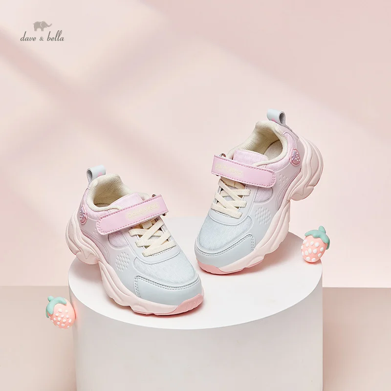 Dave Bella Breathable Sport Shoes for Girls Children Sneakers Kids Casual Walking Shoes Non-slip Outdoor DB3236318