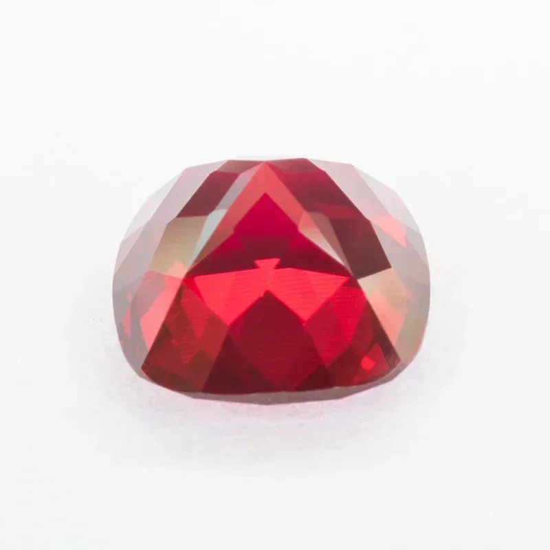 

Top Lab Grown Ruby Pigeon Blood Red Color Cushion Cut Beads for Jewelry Making DIY Ring Materials Selectable Certificat