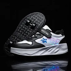 Roller Skate Shoes Kids Fashion Casual Sport 4 Wheels Sneakers Boys Girls Outdoor Games Toys Gift Lighted Children Boots