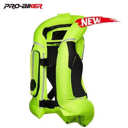 New Motorcycle Airbag Vest Reflective Motorcycle Jacket Moto Racing Air Bag System Motocross Protective Airbag Black Fluorescent