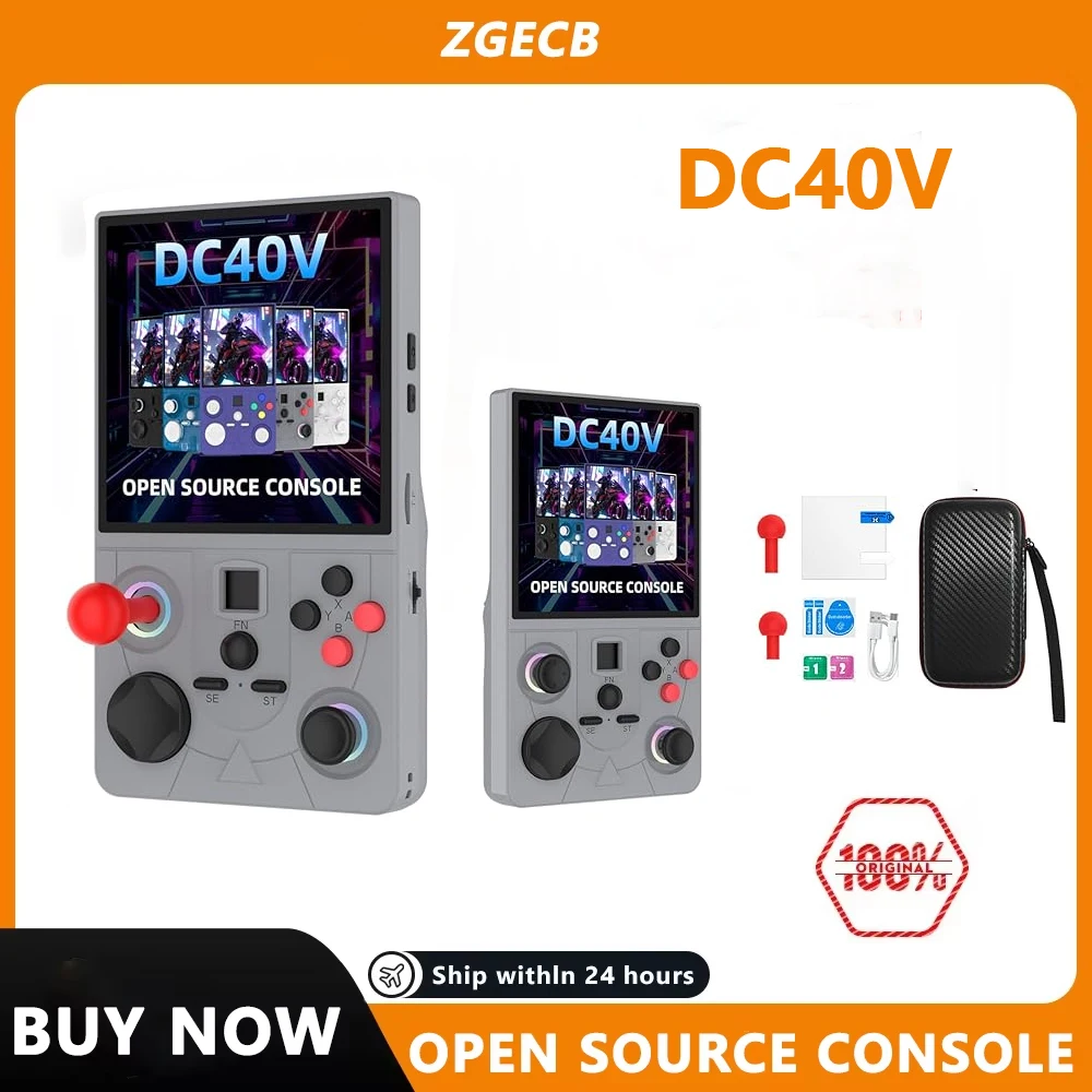 4.0 Inch Retro Gaming Console Preloaded 20000+ Classic Games, DC40V Retro Handheld Game Console 20+ Emulators Open Source Linux