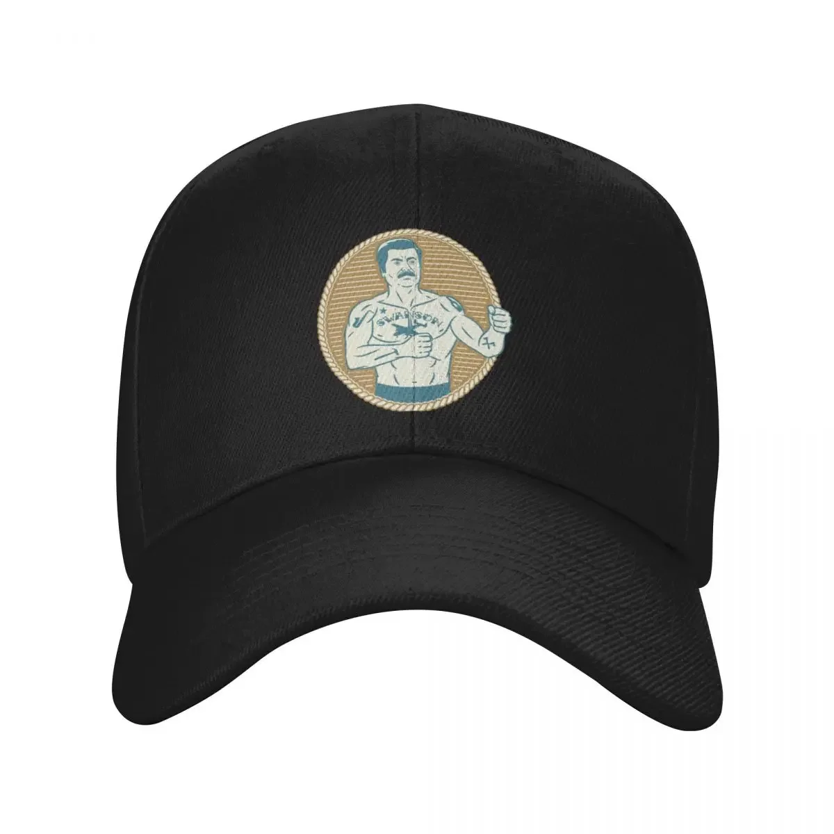 

Vintage Ron Swanson Baseball Cap Luxury Brand cute Trucker Hats For Men Women's