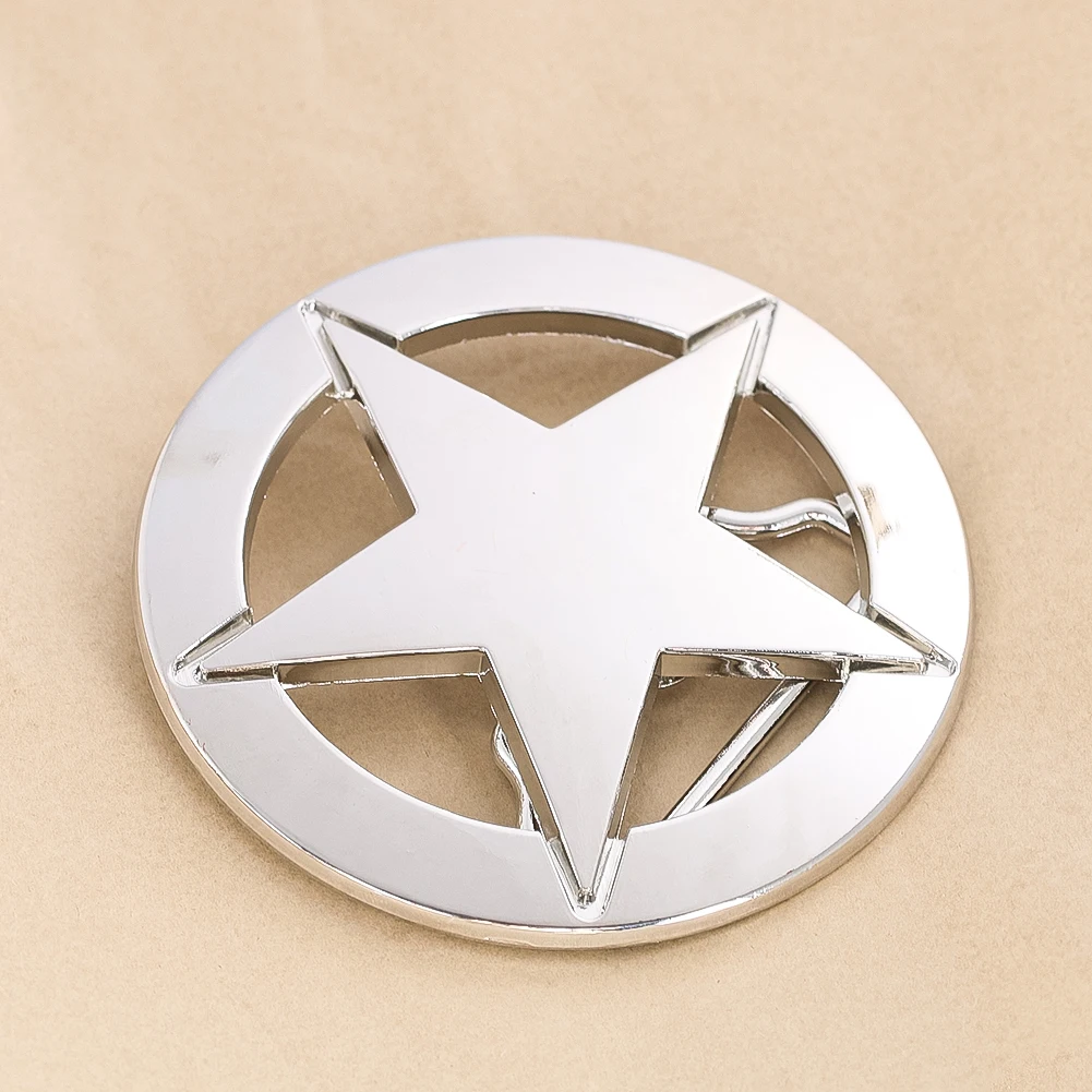 Metal Pentagram Western Belt Buckle Badge Vintage Jeans Accessories DIY Leather Craft West Cowboy Zinc Alloy Belt Buckle for Man