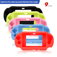 8 Colors TPU Silicone Soft Shell Protective Cover For PS Vita 2000 PSV 2000 Slim Game Console Protector Skin Case NEW