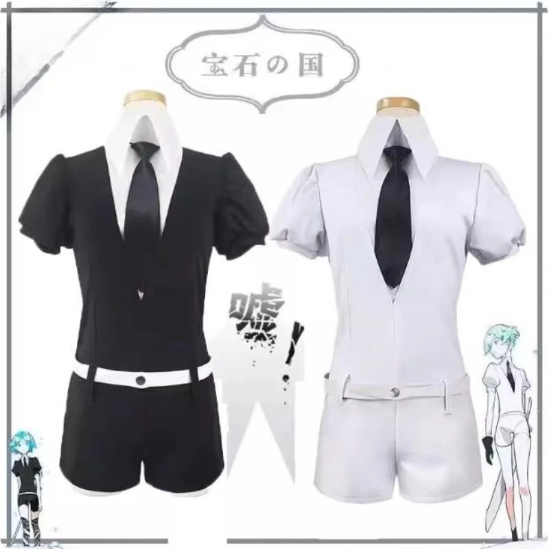 

Anime Land of The Jewels Costume Phosphophyllite Diamond Rounded Grain Diamond Antarctic Stone CosplayBlack sexy uniform