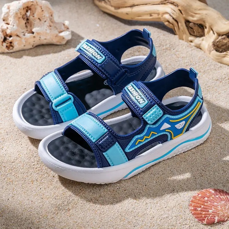 

Boys' Cartoon Cute Beach Sandals for Summer Outdoor Sports Breathable Waterproof Anti-slip Flexible Eco-Friendly