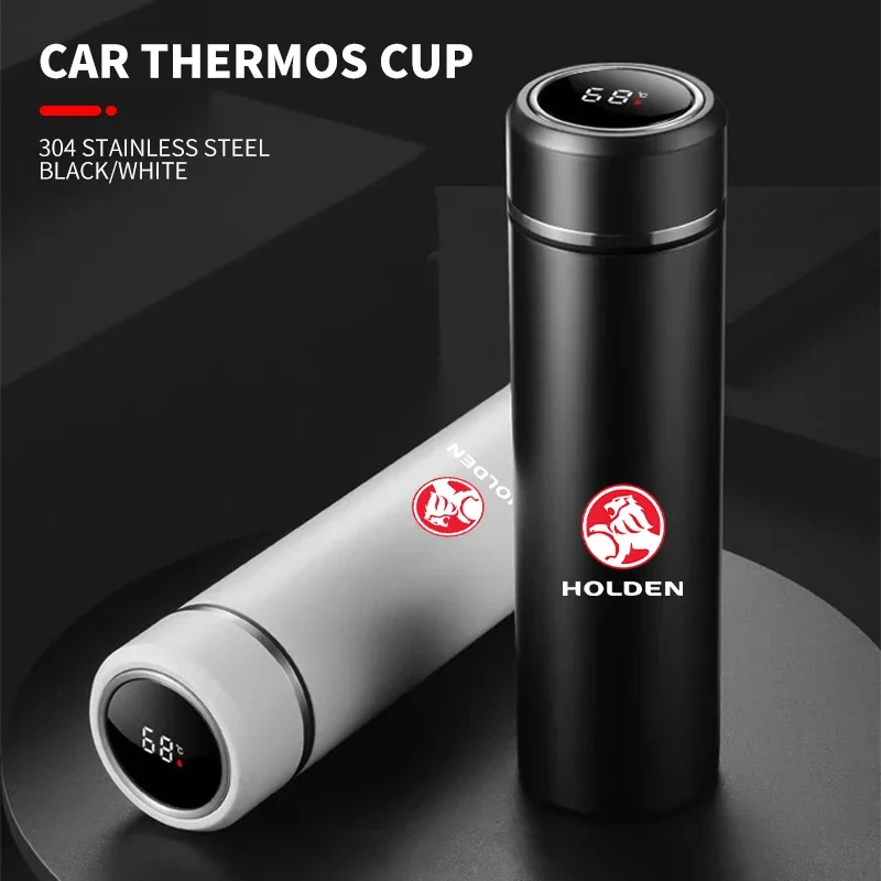 

500ml smart thermos bottle with logo For Holden Astra Commodore Cruze Monaro Trailblazer Colorado HSV VF Ute SV6 Sportwagon WN