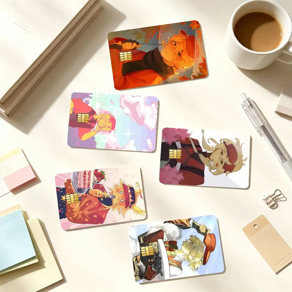 H-Horror Game F-Forsaken Elliot Credit Card HD Stickers Game Card Decal Small Chip Waterproof Sticker Gift