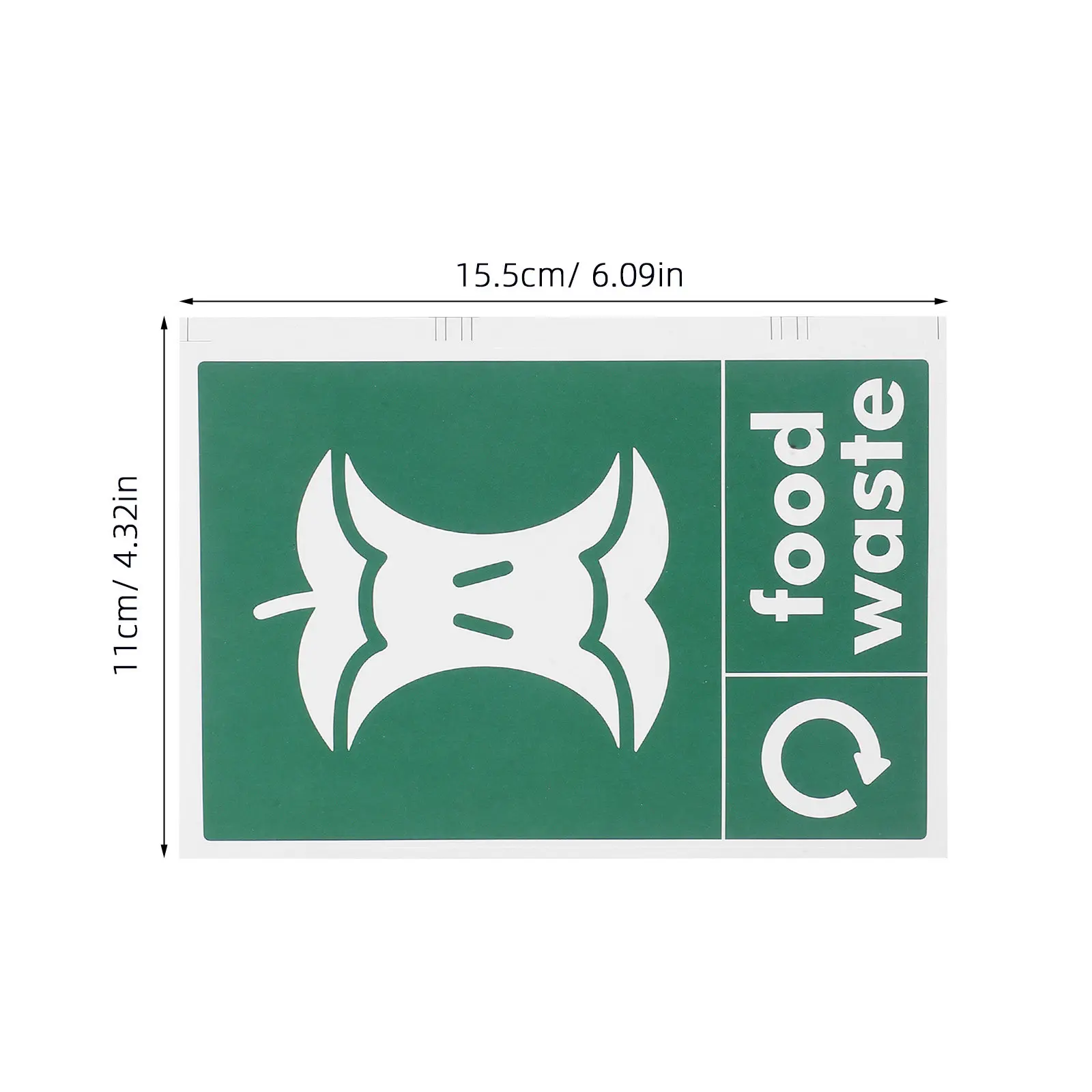 10Pcs Environmental Sticker Creative Self-Adhesive Garbage Classification Trash Bin Decal Recycling Sticker for Public Spaces 6