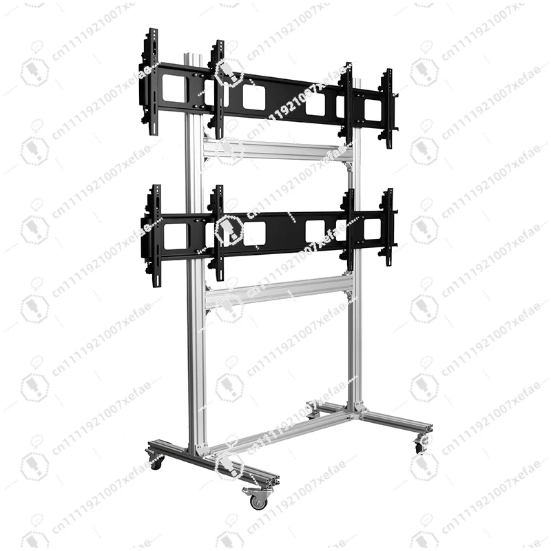 

Rolling mobile TV stand cart with wheels, black metal TV stand and cart 32 inches - 55 inches 600x400 mm 181 kg load-bearing