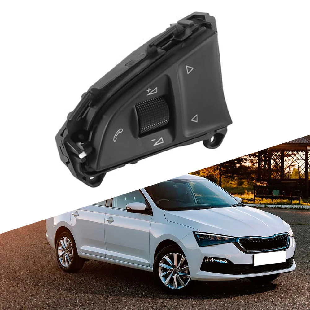 Cruise Control Switch 5E0919719C For Skoda For Fabia For Rapid For Citigo For Roomster Steering Wheel Button Replacement