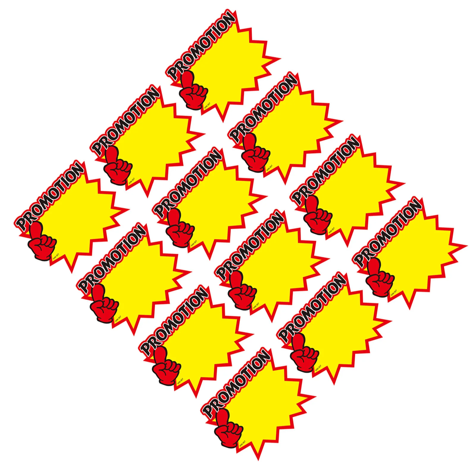 

50Pcs Sale Price Stickers Reliable Paper Advertising Tags for Market Garage Sales Promotional Price Signs Advertising Tags